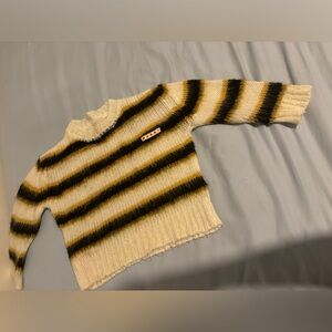 Marni kid’s striped fur sweater